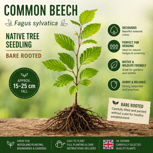 Common beech tree seedling - beech, –